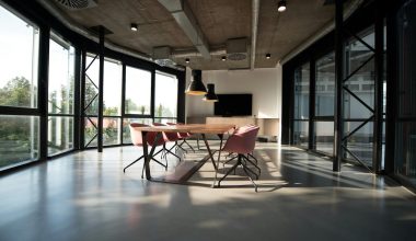 photo of dining table and chairs inside room